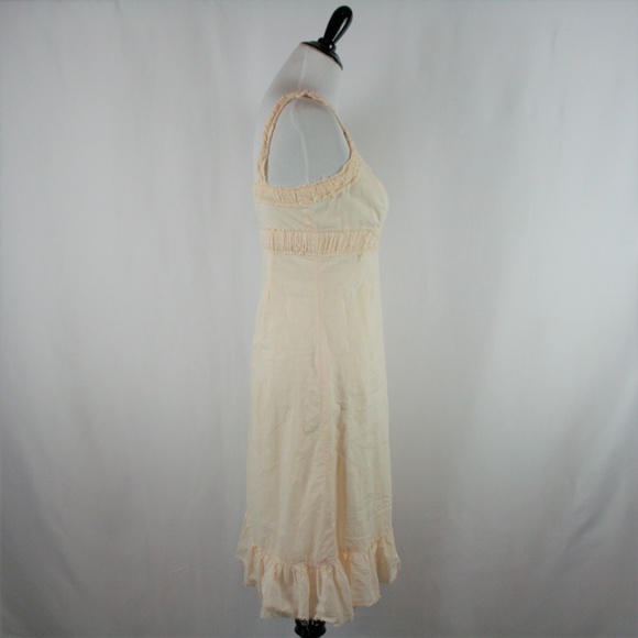 Free People Cotton Ivory Tank Dress Raw Edges - Picture 5 of 7